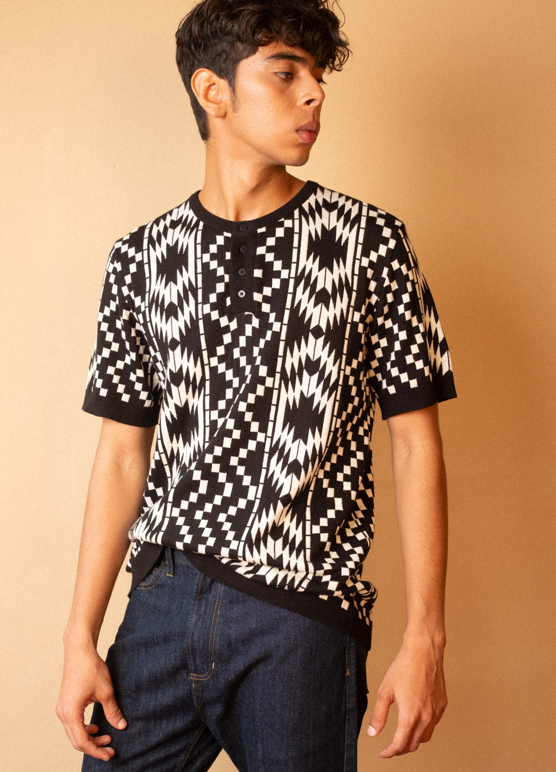 Greca Knit Henley