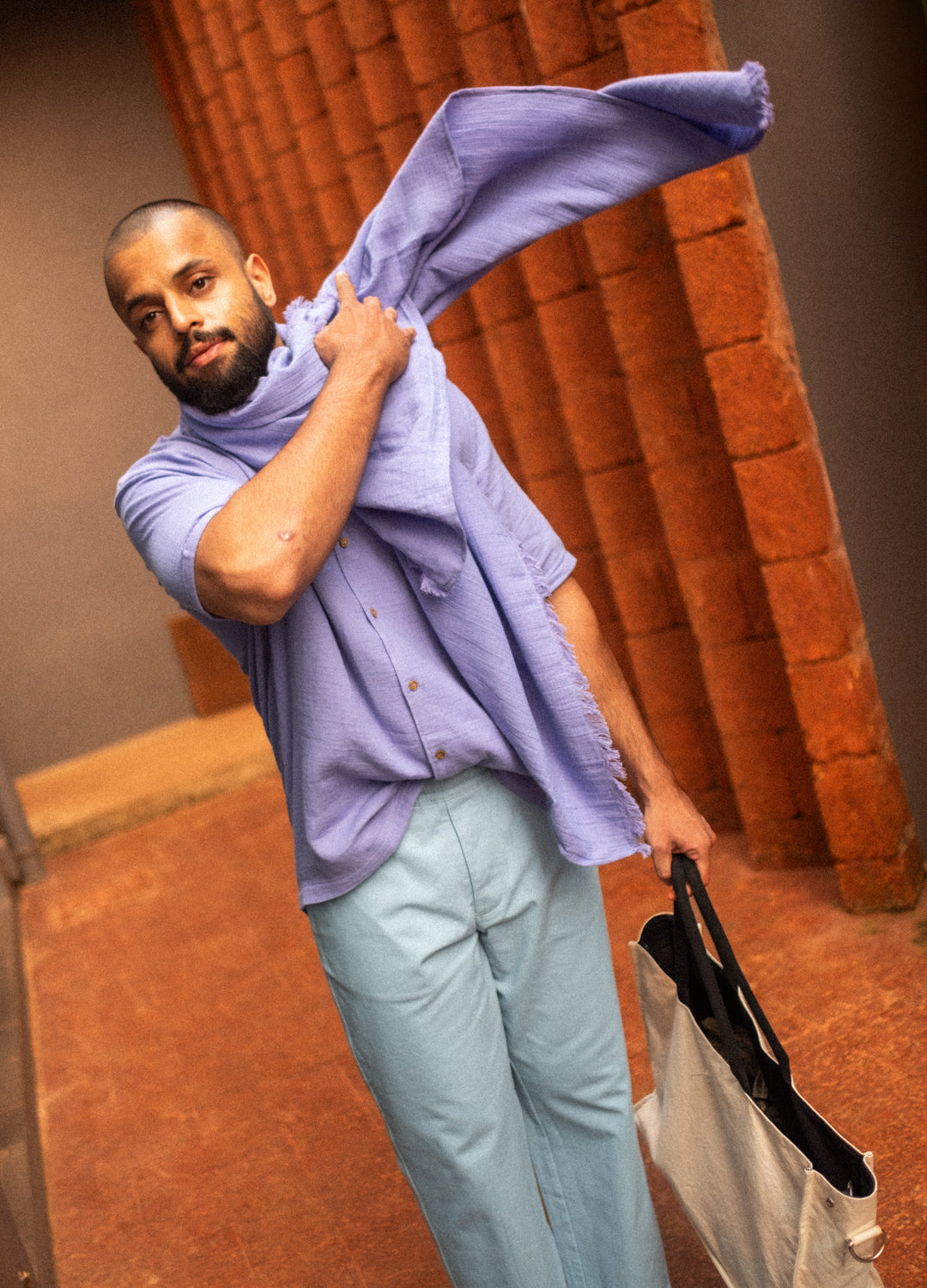 Lavender Cuban Shirt