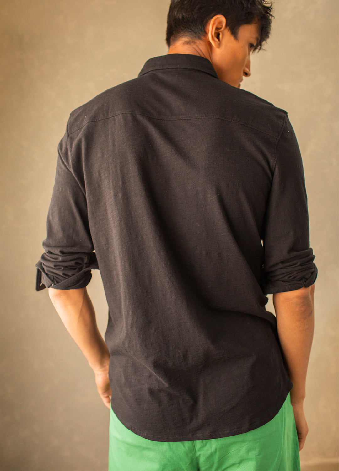 Black Knit Shirt