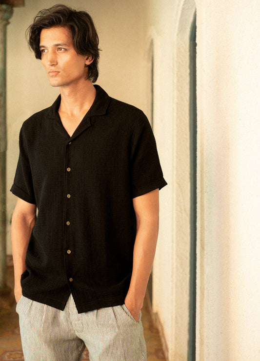 Black Cuban Shirt