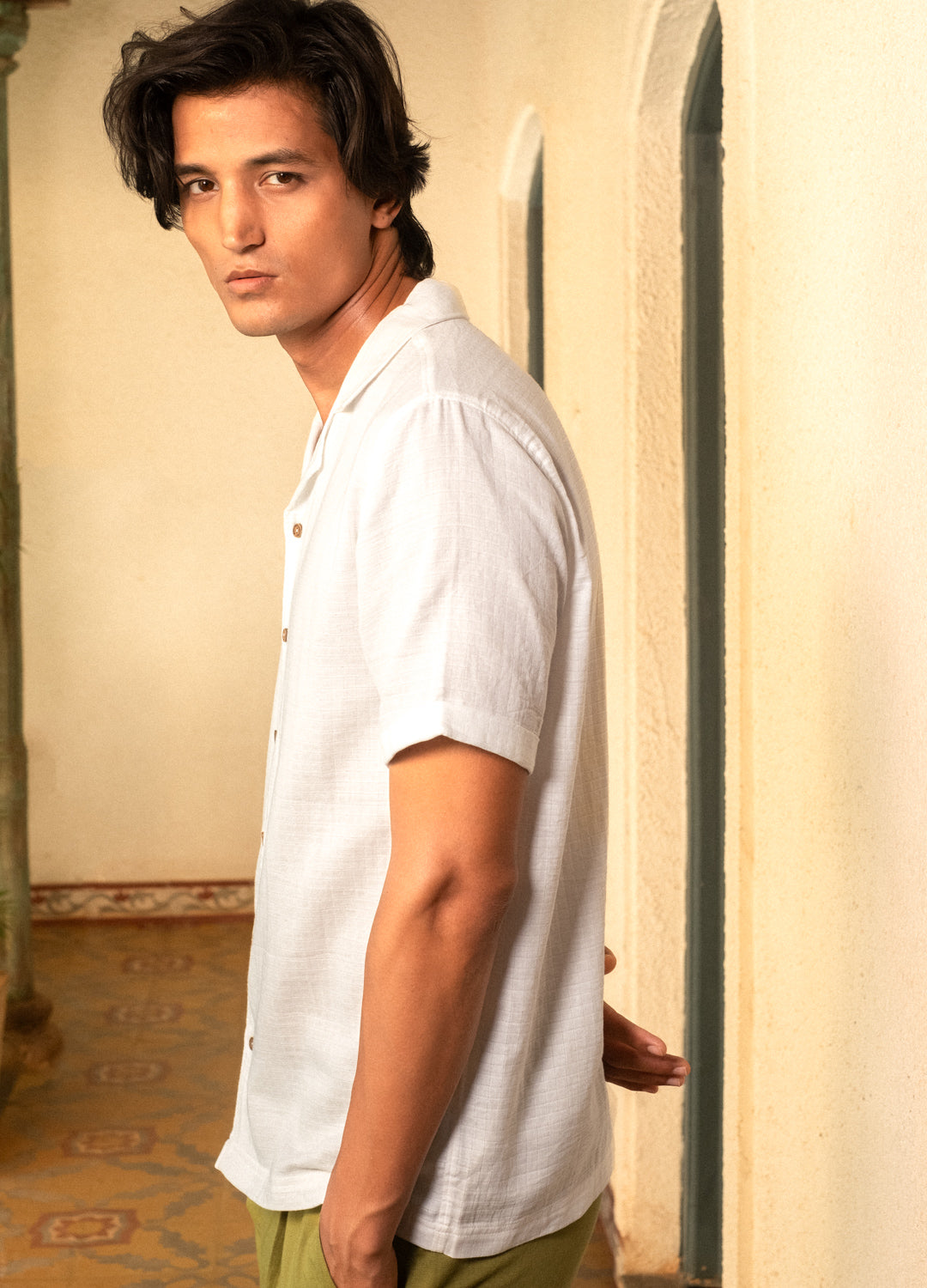 Coconut Milk Cuban Shirt