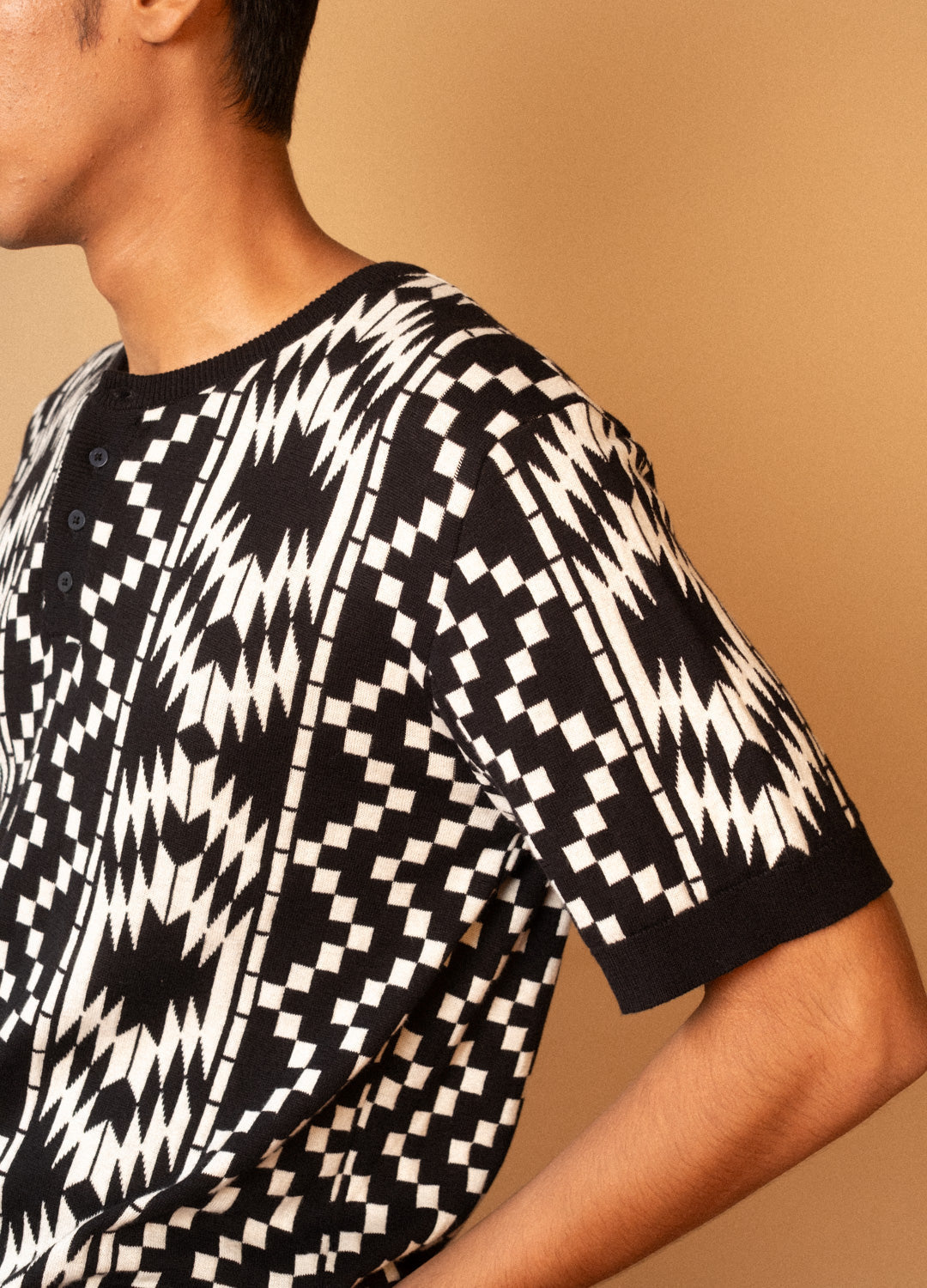 Greca Knit Henley